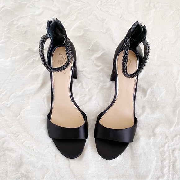 Badgley Mischka Louise Peep-Toe Block Heel Size 11 New - Picture 6 of 10